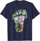 Bigfoot Carring Eggs Easter Bigfoot Easter Costume T-Shirt - T-Shirt | Navy