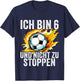 Kinder 6. Geburtstag Jungs 6 Jahre Junge Fußball Fußballer Sechs T-Shirt - T-Shirt | Navy