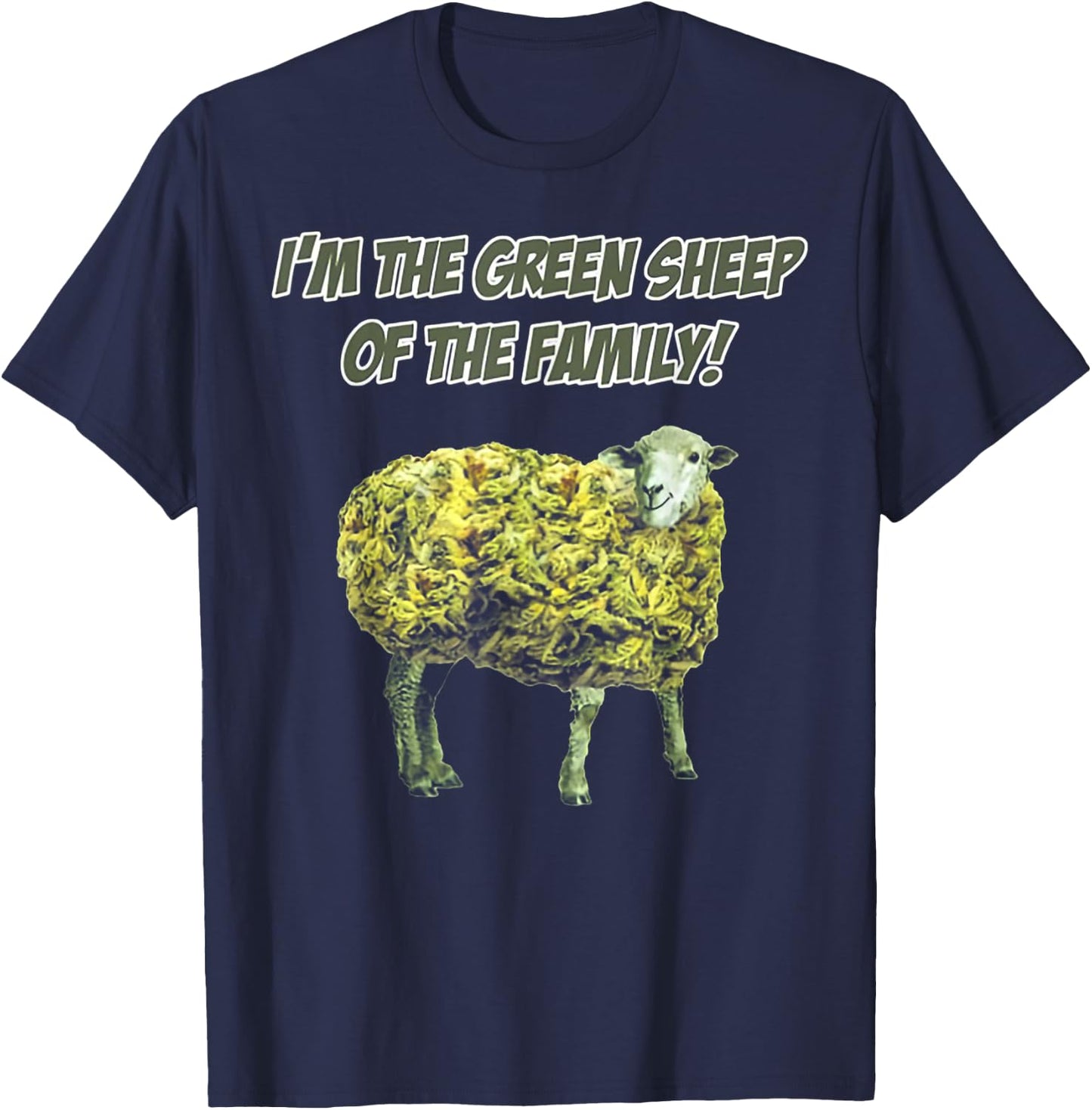I'm The Green Sheep Of The Family T-Shirt - T-Shirt | Navy