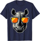 Magical and Funny Rhino lover Gifts Adult Classic Fit Black Animal Print T-Shirt - T-Shirt | Navy