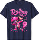 Roller Skating Girl Birthday Kids 9th Birthday Party T-Shirt - T-Shirt | Navy