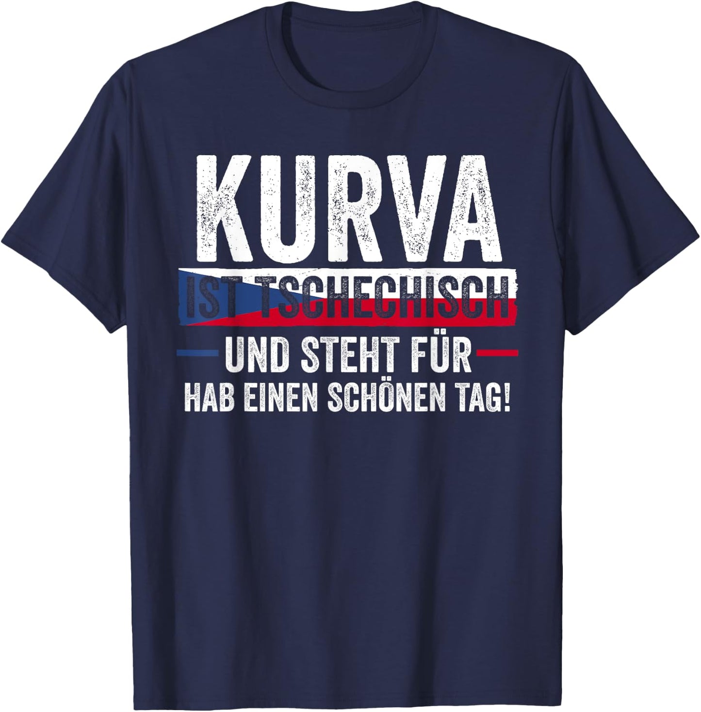 Czech Czech Republic , black T-Shirt - T-Shirt | Navy