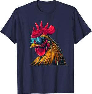 Cooles Hahn Sonnenbrille Kostüm für Jungen und Mädchen T-Shirt - T-Shirt | Navy