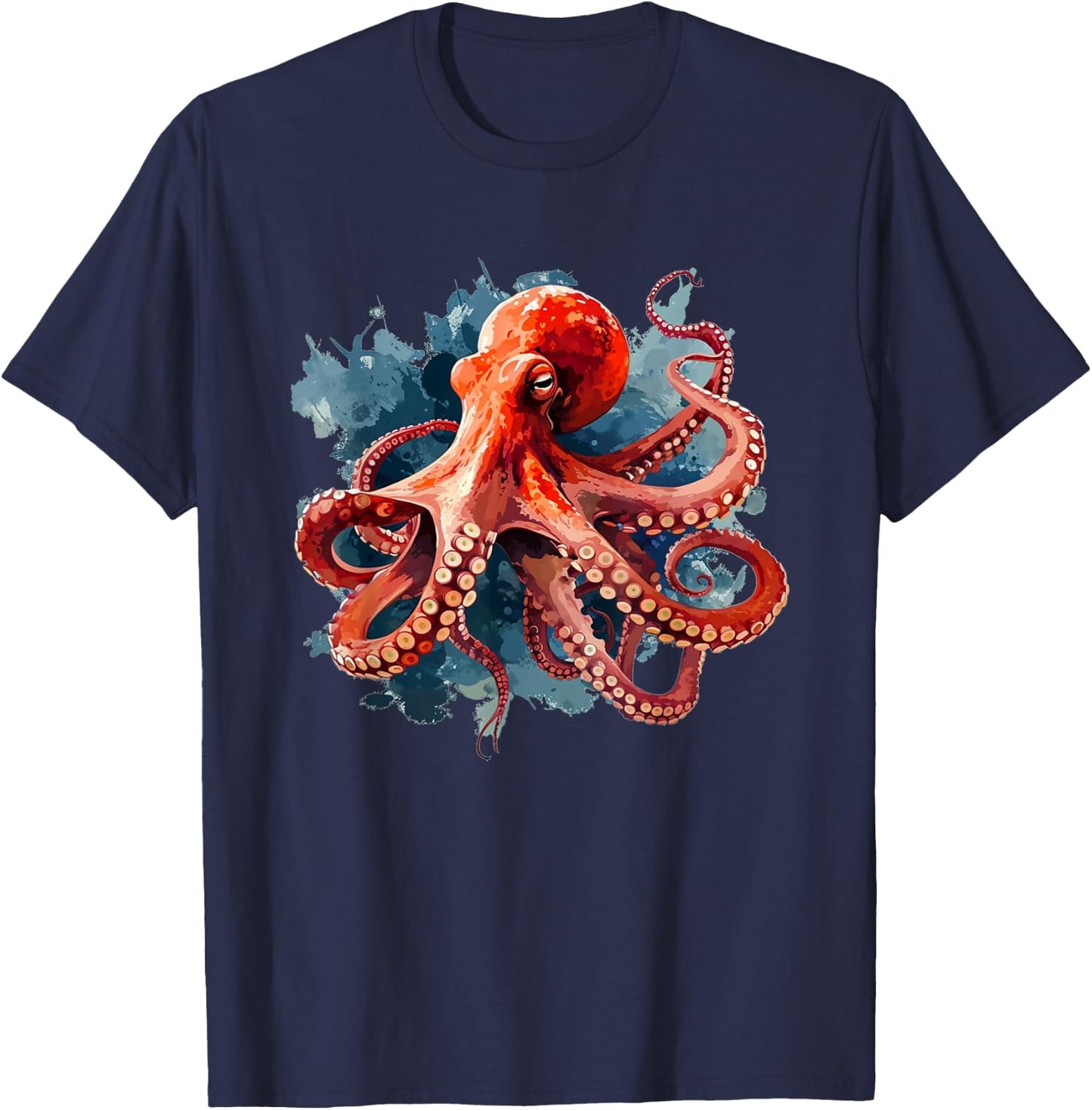 Cool Big red Octopus Costume for Squid Lovers T-Shirt - T-Shirt | Navy