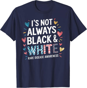 Rare Disease Awareness Day Zebra Warrior Support Ribbon Girl T-Shirt - T-Shirt | Navy