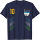 Retro Uzbekistan Flag Uzbekistani Pride Lovers T-Shirt - T-Shirt | Navy