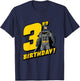 Kids Batman 3rd Birthday T-Shirt - T-Shirt | Navy