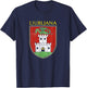 Ljubljana Souvenir Slovenian Slovenia Coat of Arms T-Shirt - T-Shirt | Navy