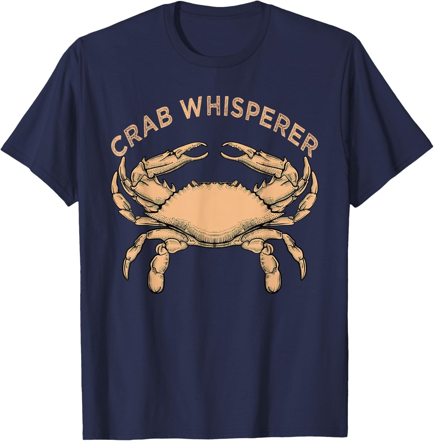 Crab Whisperer Vintage Crabbing Hunting Fishing Crab T-Shirt - T-Shirt | Navy