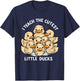 I Teach The Cutest little ducks Kindergarten Teacher T-Shirt - T-Shirt | Navy