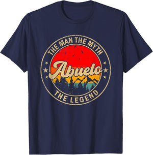 Abuelo the Man the Myth the Legend Father's Day for Grandpa T-Shirt - T-Shirt | Navy