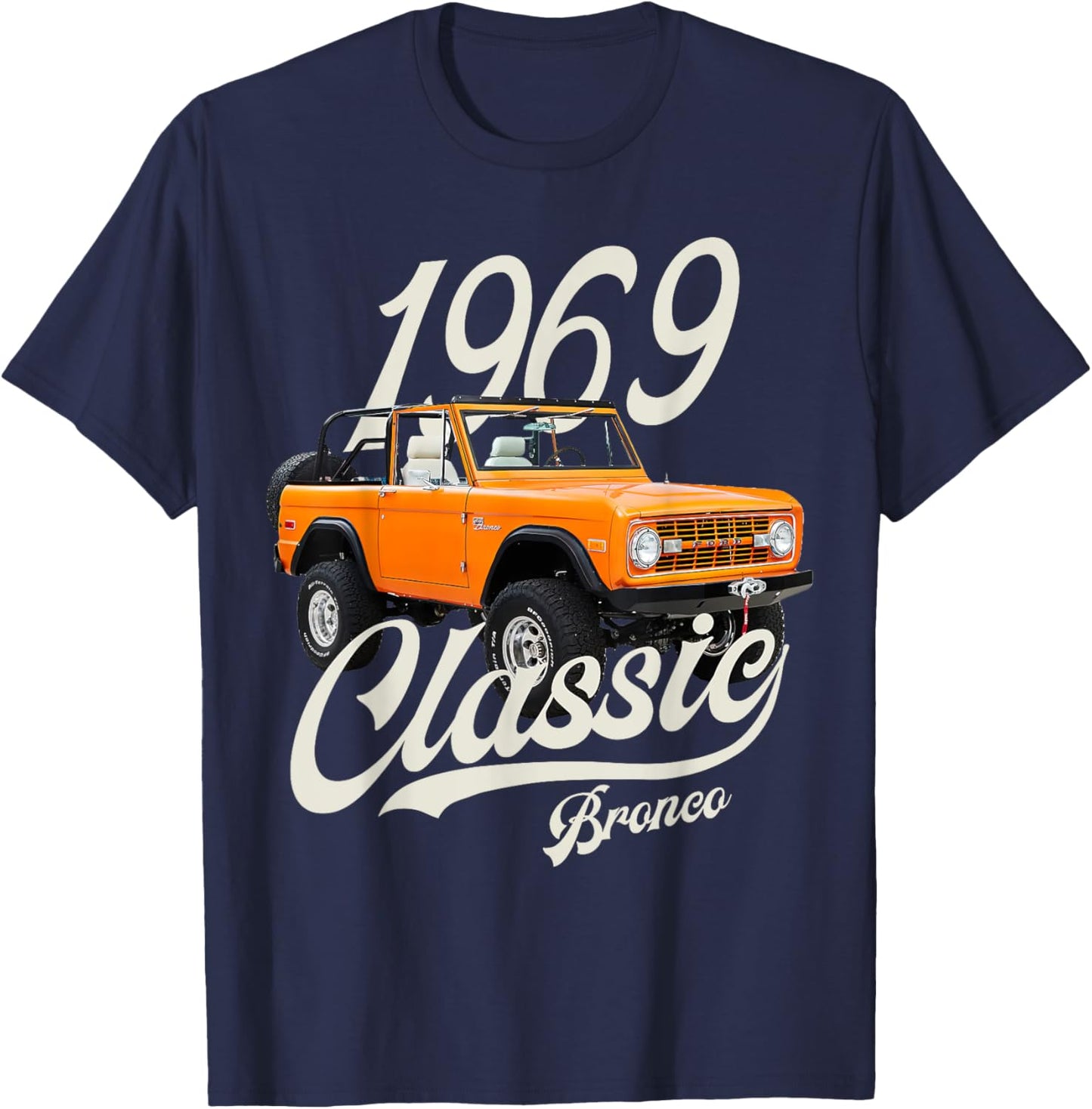 Classic bronco 1969 orange T-Shirt - T-Shirt | Navy