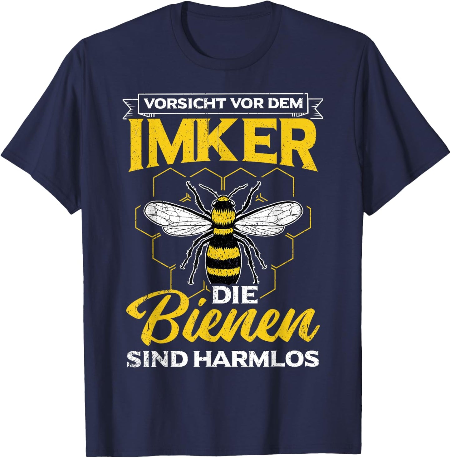 Bienen Fan Bienenboss Hobbyimker Bienenliebhaber Imker T-Shirt - T-Shirt | Navy