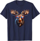 Norwegen-Elch, lustiges Touristen-Reise-Souvenir T-Shirt - T-Shirt | Navy