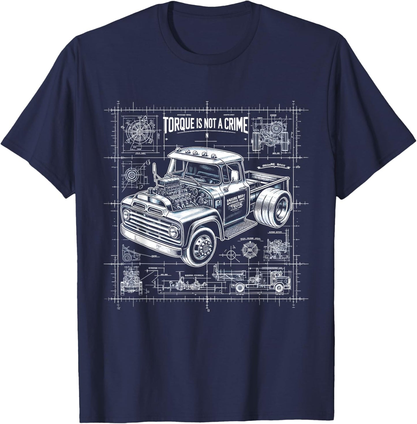 Square Body Truck T-Shirt - T-Shirt | Navy