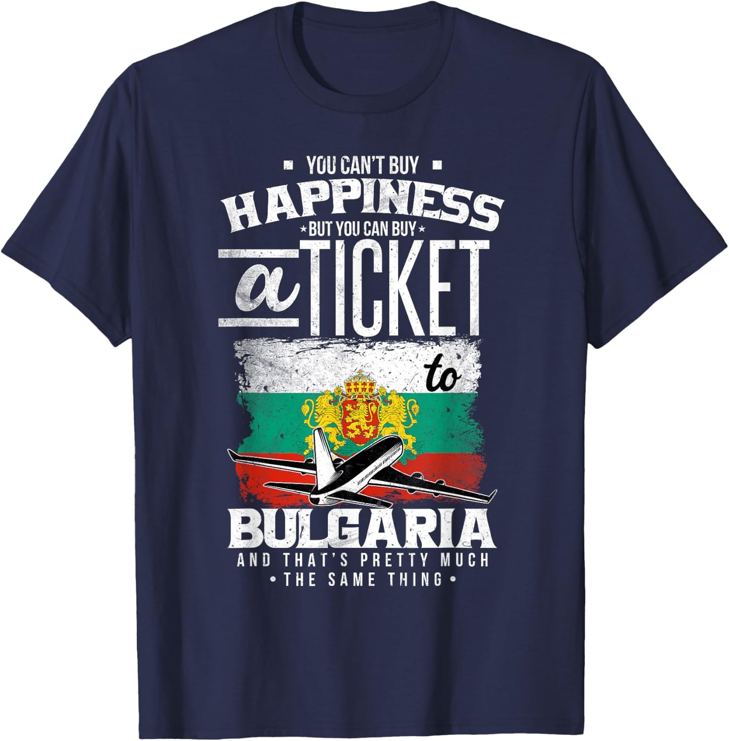 Bulgarian Flag T-Shirt - T-Shirt | Navy