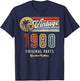 Vintage 1980 Original Parts Fins 45th Anniversary T-Shirt - T-Shirt | Navy