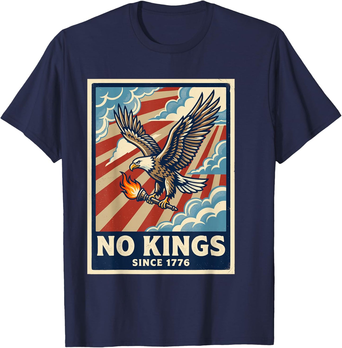 Poster Aigle No Kings in America T-Shirt - T-Shirt | Navy