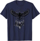 Raven Dreamcatcher Goth T-Shirt - T-Shirt | Navy