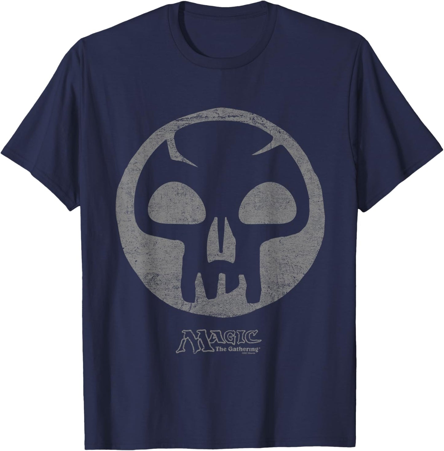 Magic: The Gathering Black Mana T-Shirt - T-Shirt | Navy