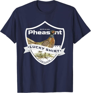 Pheasant Hunter Lucky Shirt for Pheasant Hunting T-Shirt - T-Shirt | Navy