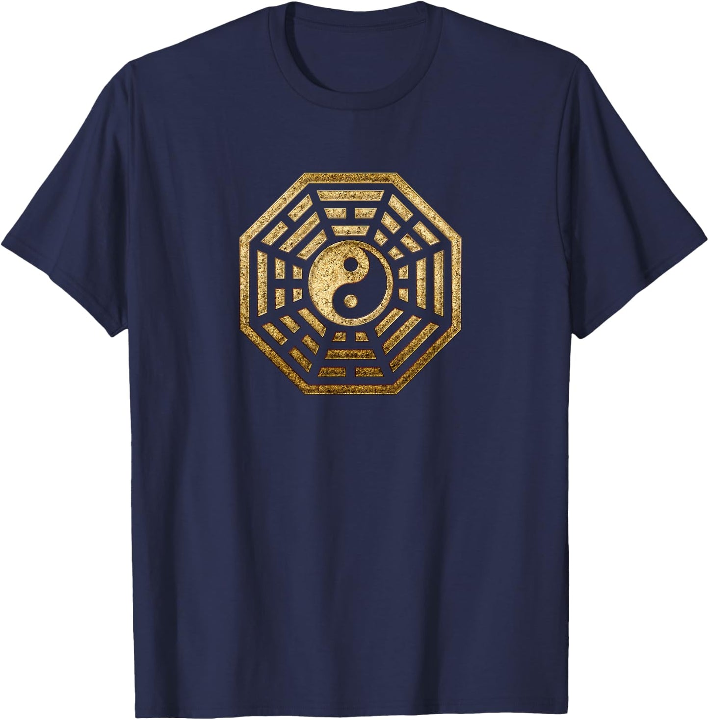 Bagua Pakua Yin Yang I Ging Trigram China Taoism T-Shirt - T-Shirt | Navy