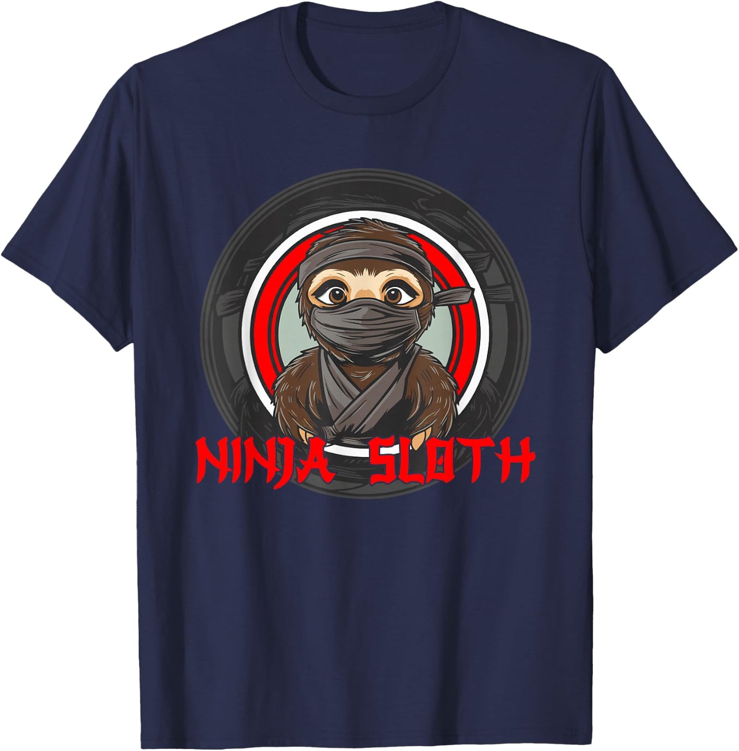 Ninja Sloth T-Shirt - T-Shirt | Navy