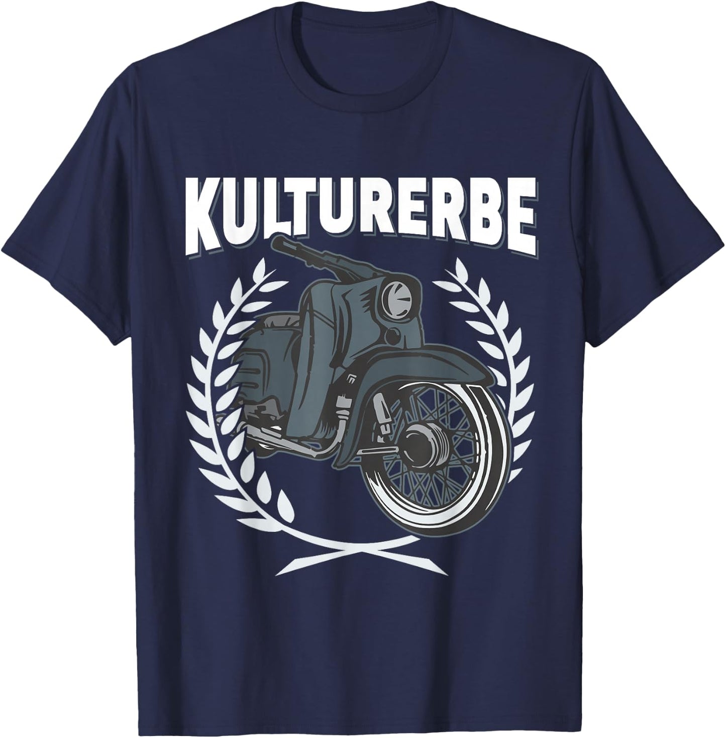 Kulturerbe KR51 Simson Moped T-Shirt - T-Shirt | Navy