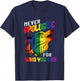 Schwule Wölfe Rainbow Wolfs Skin Gay Pride LGBT T-Shirt - T-Shirt | Navy
