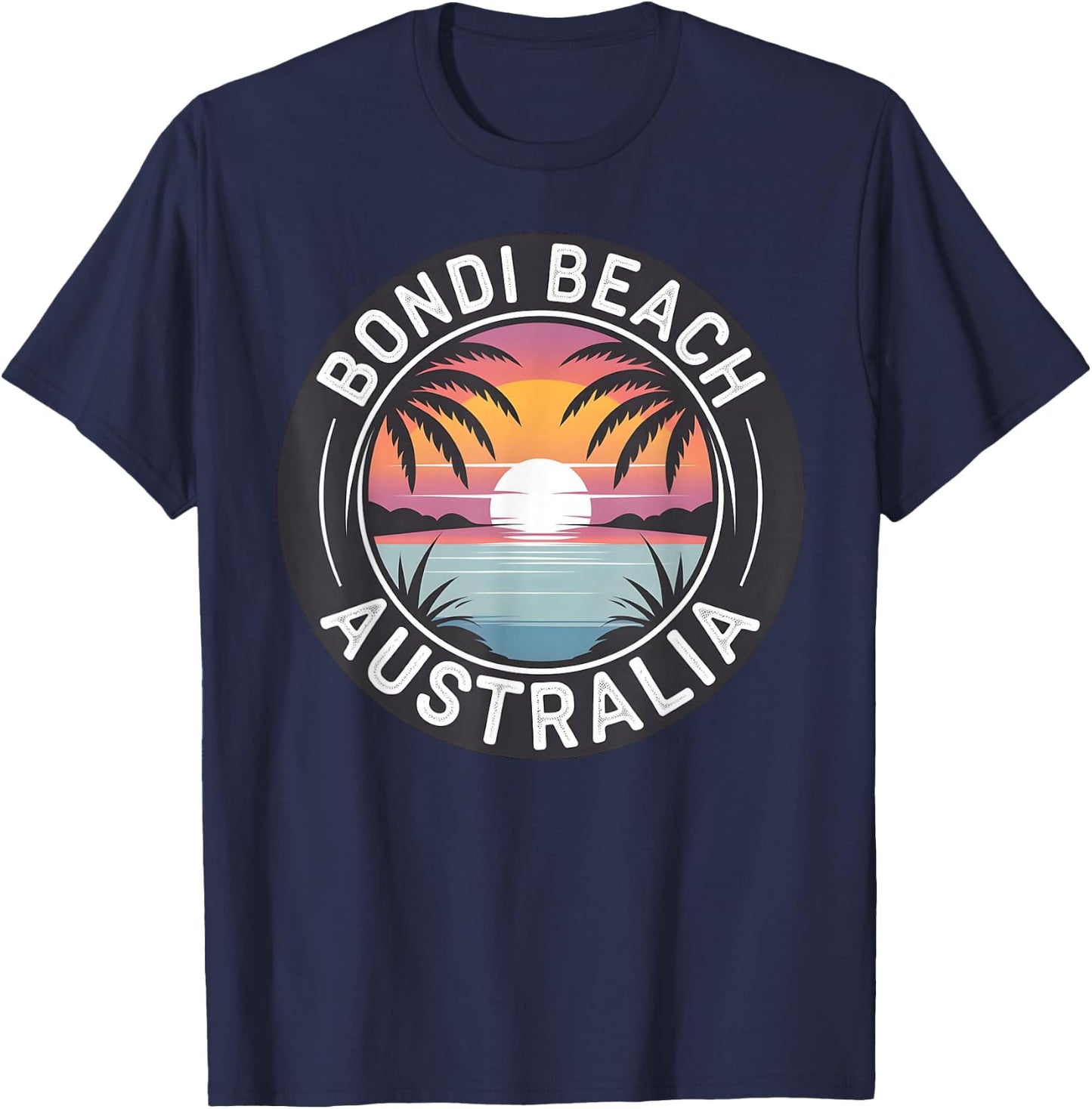 Bondi Beach Australia Summer Holidays for Kids, Men and Women T-Shirt - T-Shirt | Navy