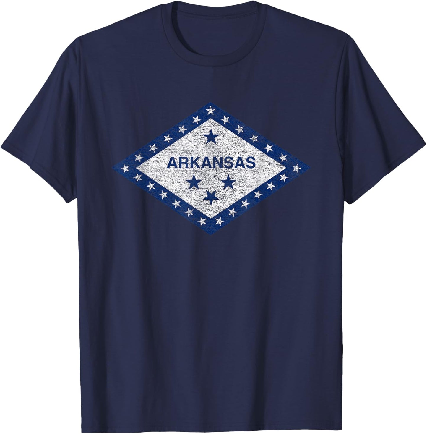 Arkansas Flag The Natural State Little Rock T-Shirt - T-Shirt | Navy