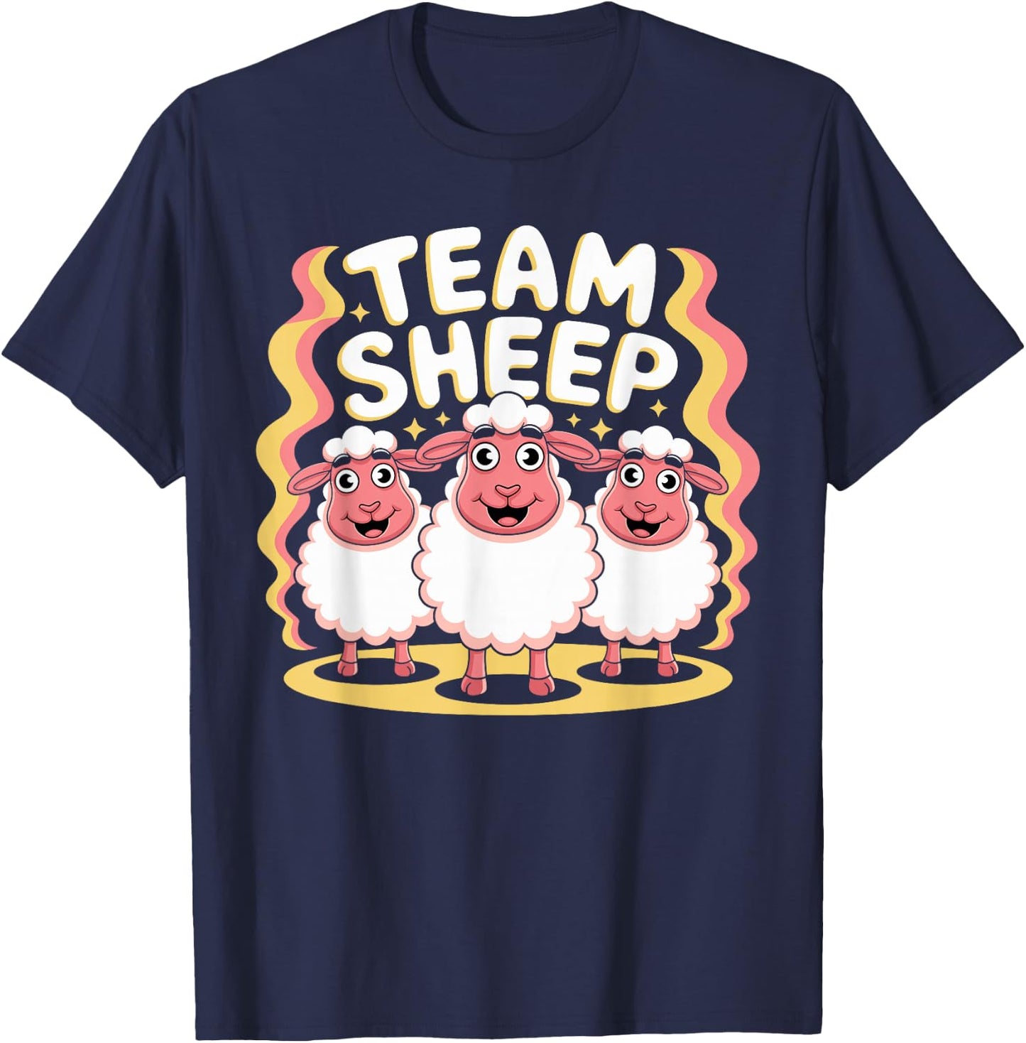 Team Sheep Stuff | Sheep Costume | Products for Sheep T-Shirt - T-Shirt | Navy