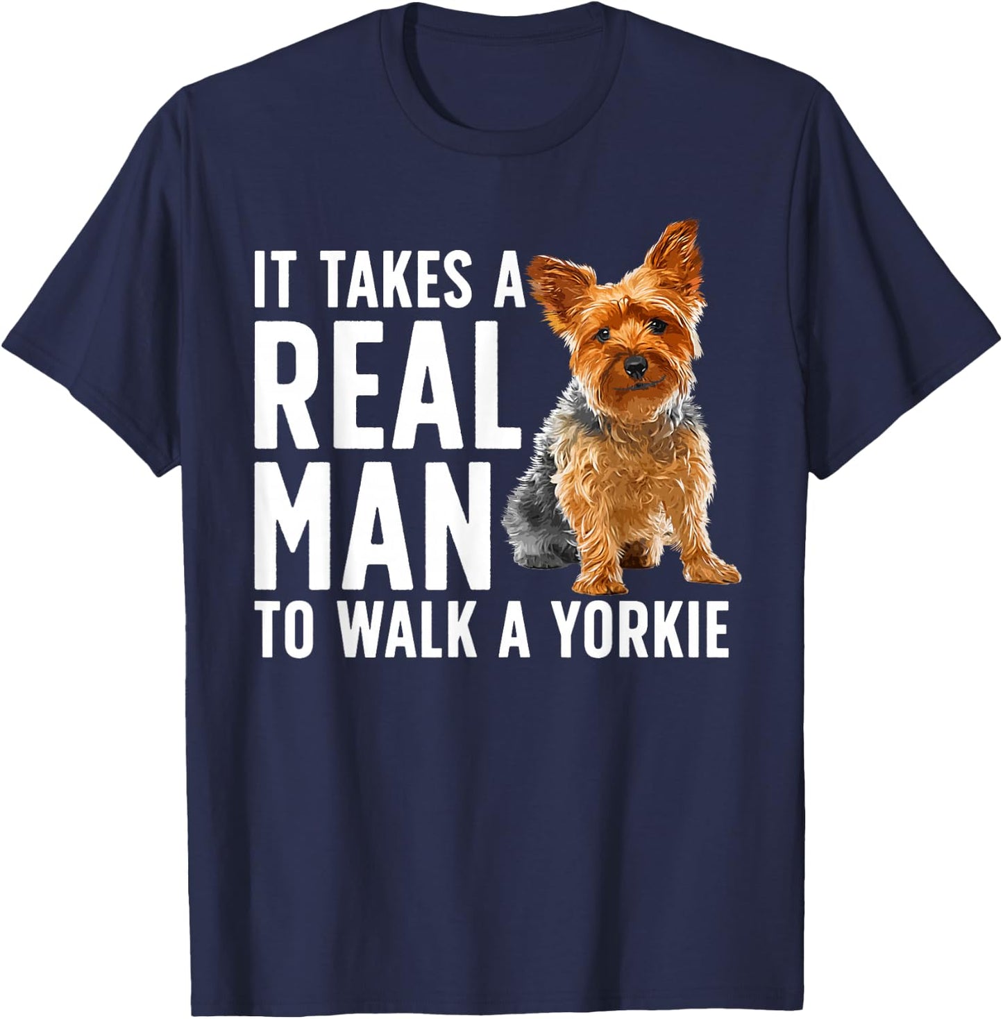 Cute Yorkshire Terrier Boys Yorkshire Yorkie Lovers T-Shirt - T-Shirt | Navy