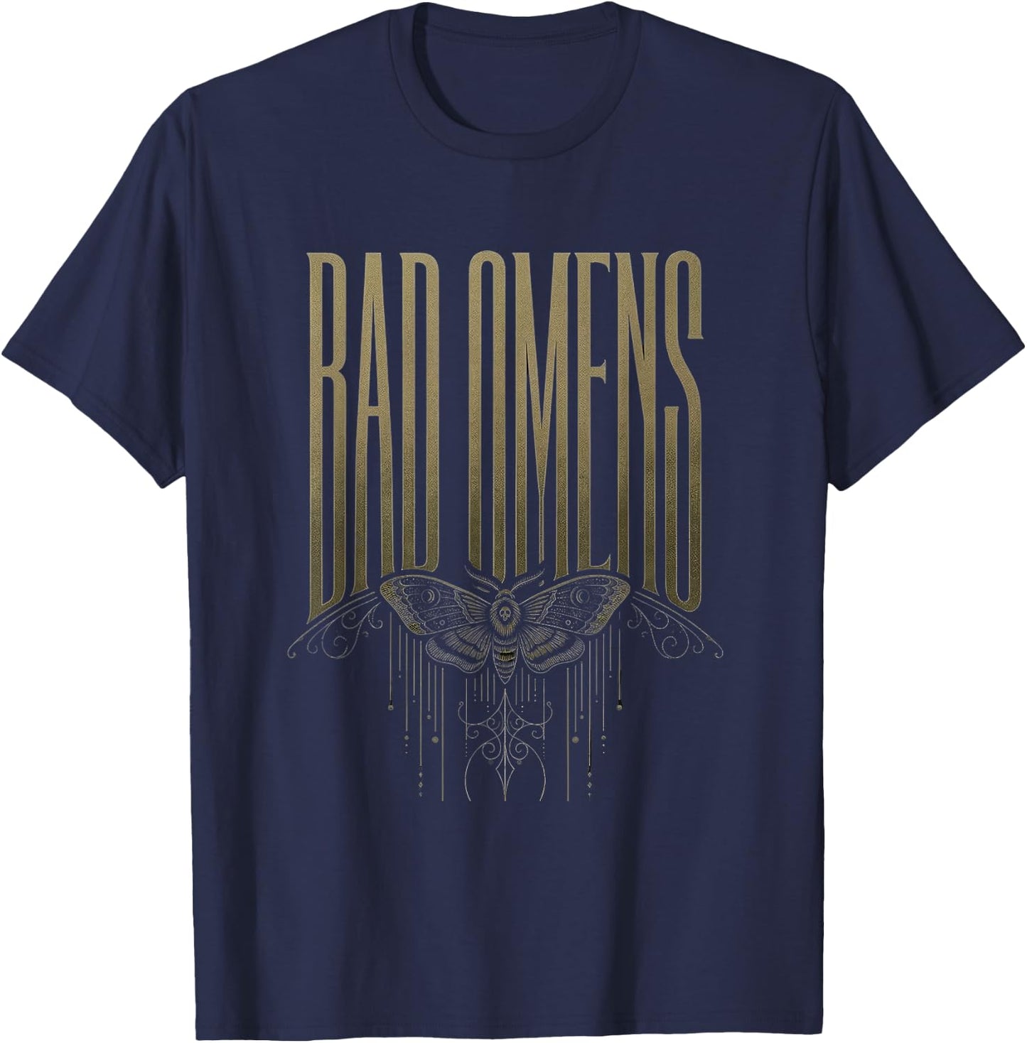 Bad Omens Motte Mythos Aberglaube Damen Herren T-Shirt - T-Shirt | Navy