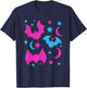 Cute Animal Lover Halloween Women Girls Kids Gift Bat T-Shirt - T-Shirt | Navy