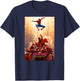 Marvel Studios Spider-Man BND Movie 2026 Hand Ninja Poster T-Shirt - T-Shirt | Navy