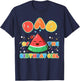 Mom and Dad of The Birthday Girl Funny Melon Family Matching T-Shirt - T-Shirt | Navy