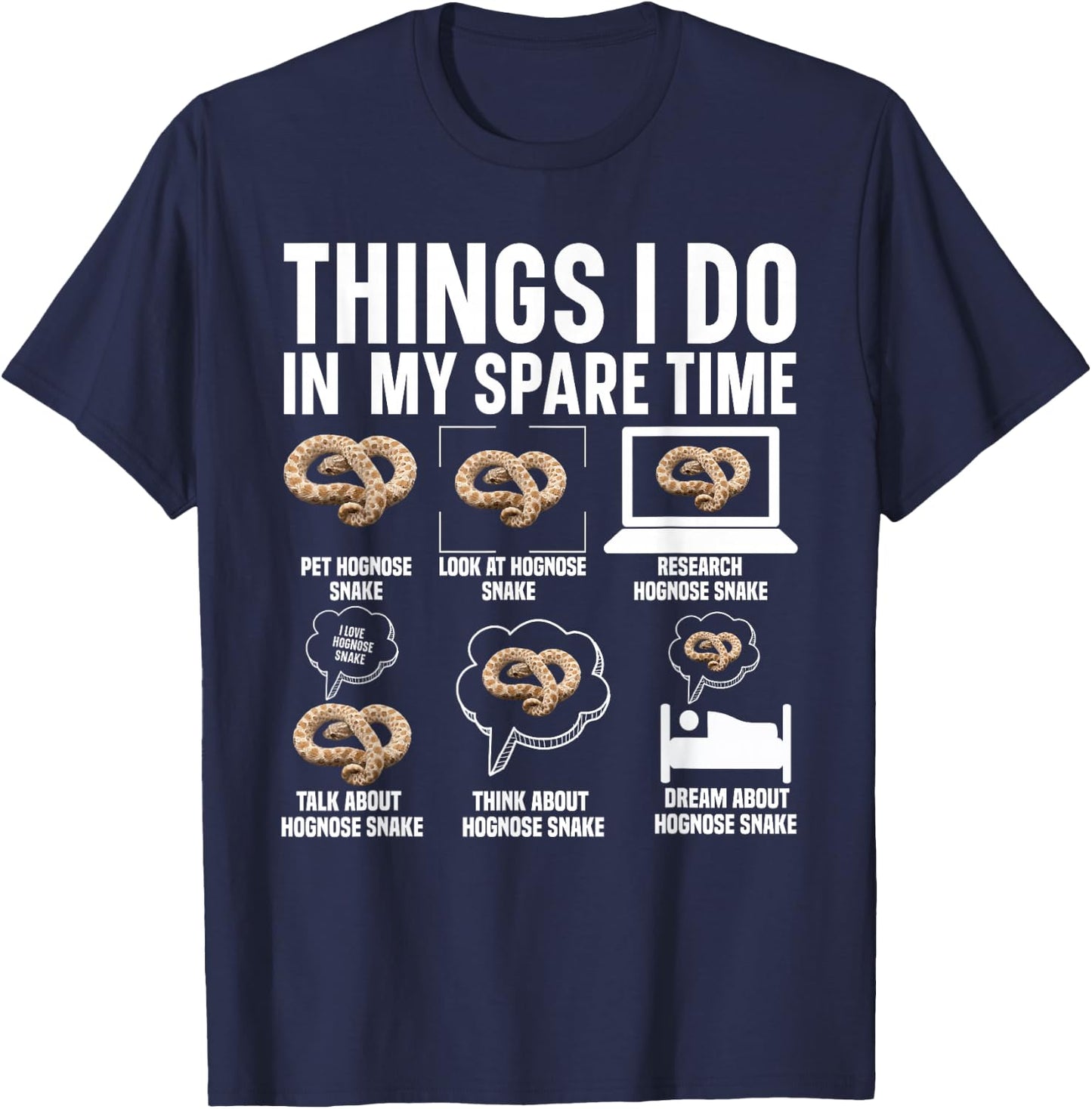 Hognose Snake Hide Hognose Snake Ring Hognose Snake T-Shirt - T-Shirt | Navy