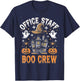 Office Staff Boo Crew Funny Halloween Matching Costume T-Shirt - T-Shirt | Navy