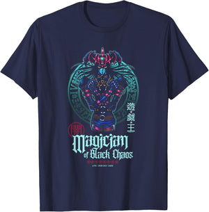 Yu-Gi-Oh! Magician of Black Chaos Kanji Portait Card Anime T-Shirt - T-Shirt | Navy