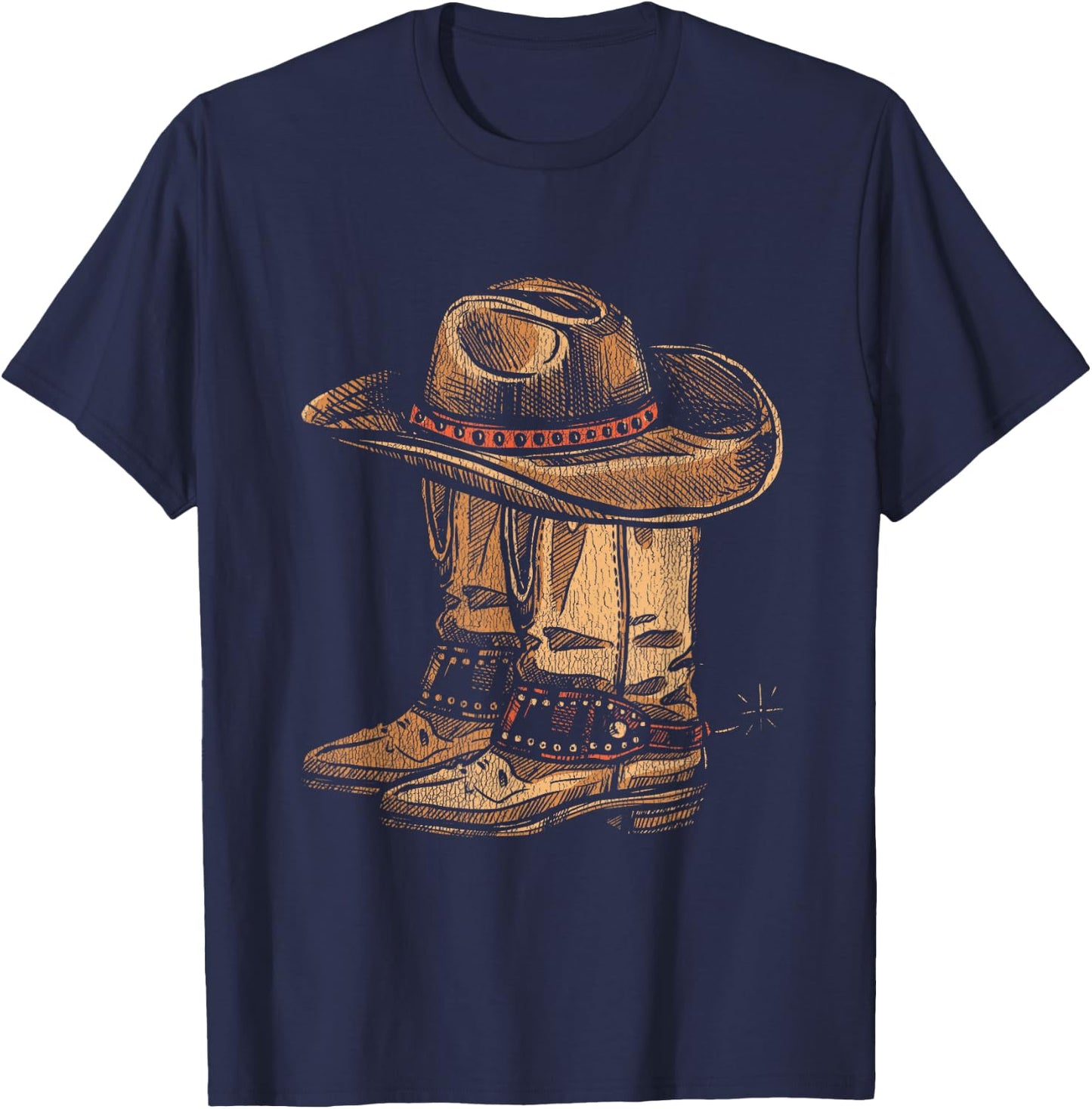 Howdy Cowboy T-Shirt - T-Shirt | Navy