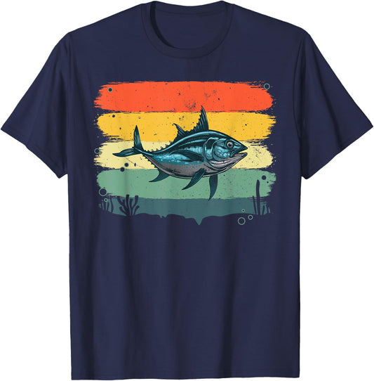 Cool Tuna Design Women Kids Tuna Fish Tuna Fishing T-Shirt - T-Shirt | Navy