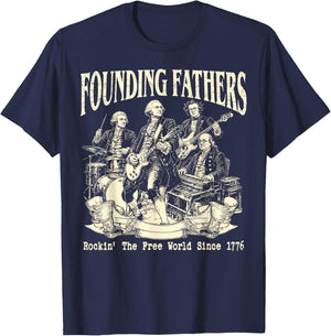 Founding Fathers Fan Club Est 1776 250 Years 4th of July T-Shirt - T-Shirt | Navy
