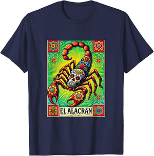 El Alacran Dia de Muertos T-Shirt - T-Shirt | Navy