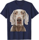 Weimaraner , Black, S T-Shirt - T-Shirt | Navy