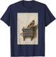 The Goldfinch by Carel Fabritius Bird Painting Fine Art T-Shirt - T-Shirt | Navy