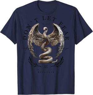 Hip Hop Vintage Edgy Snake Y2K Backprint Streetwear Schlange T-Shirt - T-Shirt | Navy
