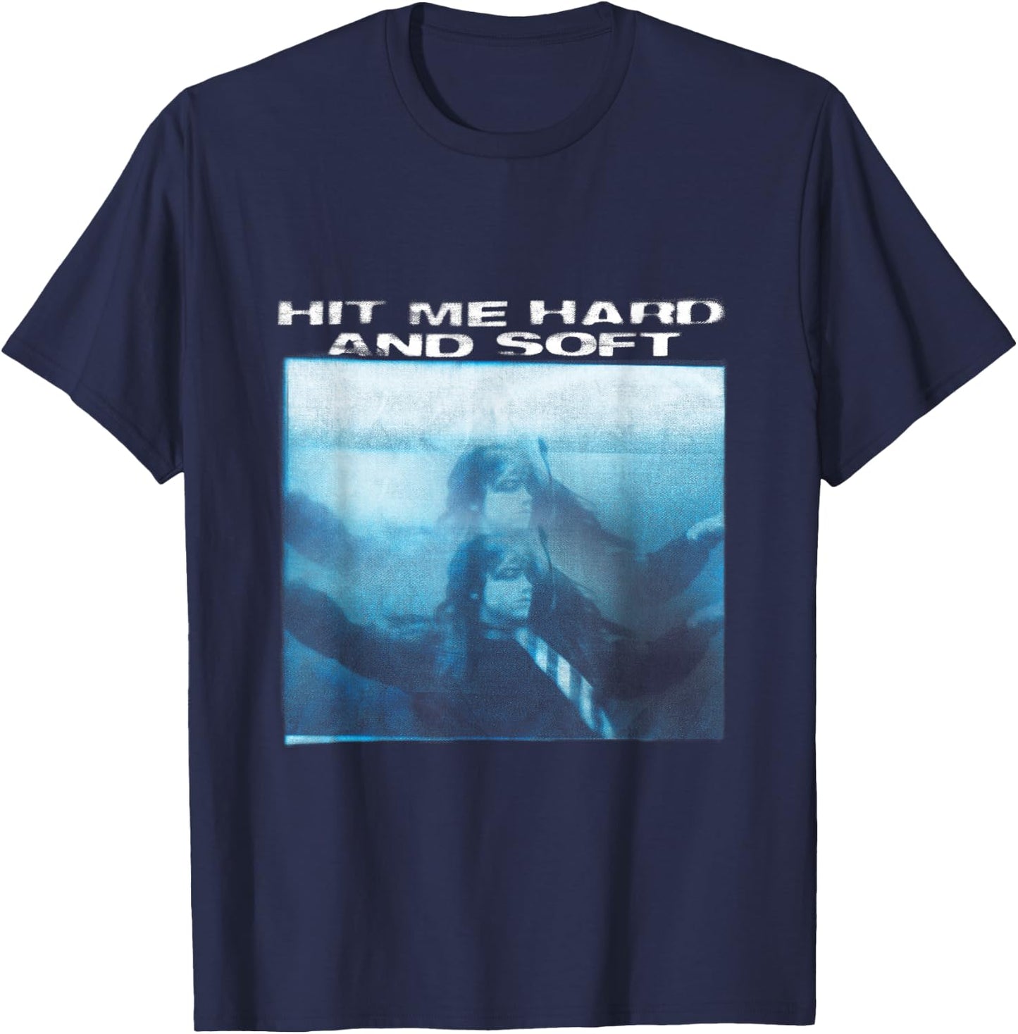 Official Billie Eilish Hit Me Hard and Soft Floating , black T-Shirt - T-Shirt | Navy