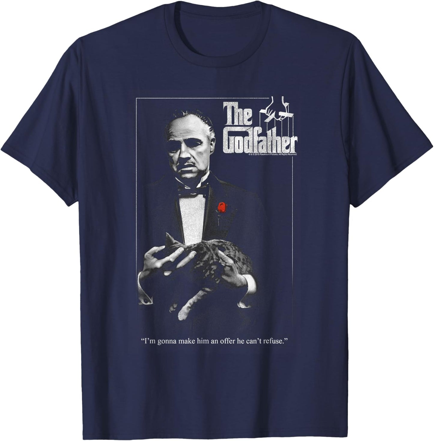 The Godfather Poster , black T-Shirt - T-Shirt | Navy