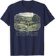 Retro The Cotswolds Landscape Vintage Souvenir T-Shirt - T-Shirt | Navy